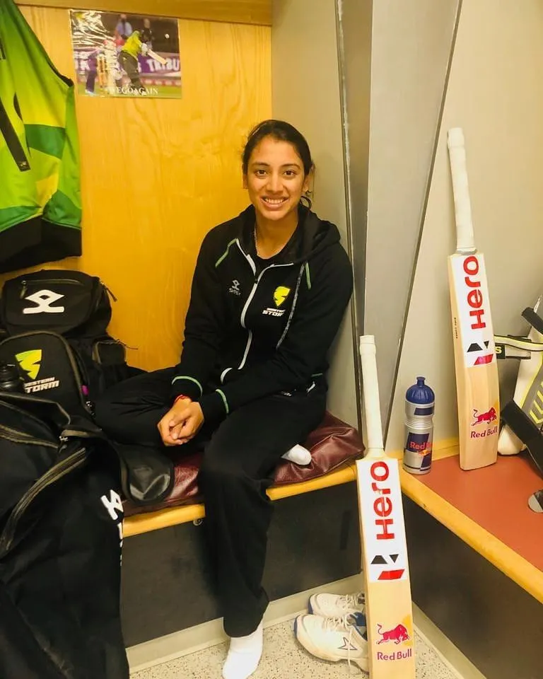 Smriti Mandhana Poses in Team Uniform Ready for Game