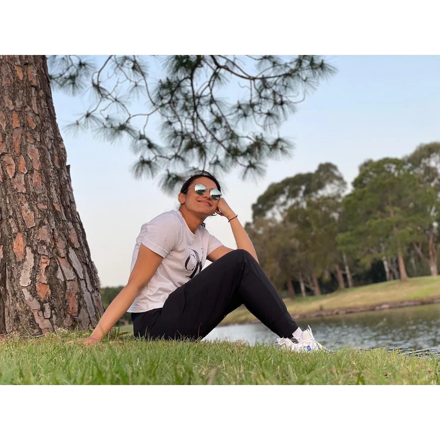 Smriti Mandhana Posing at an Outdoor Adventure Spot