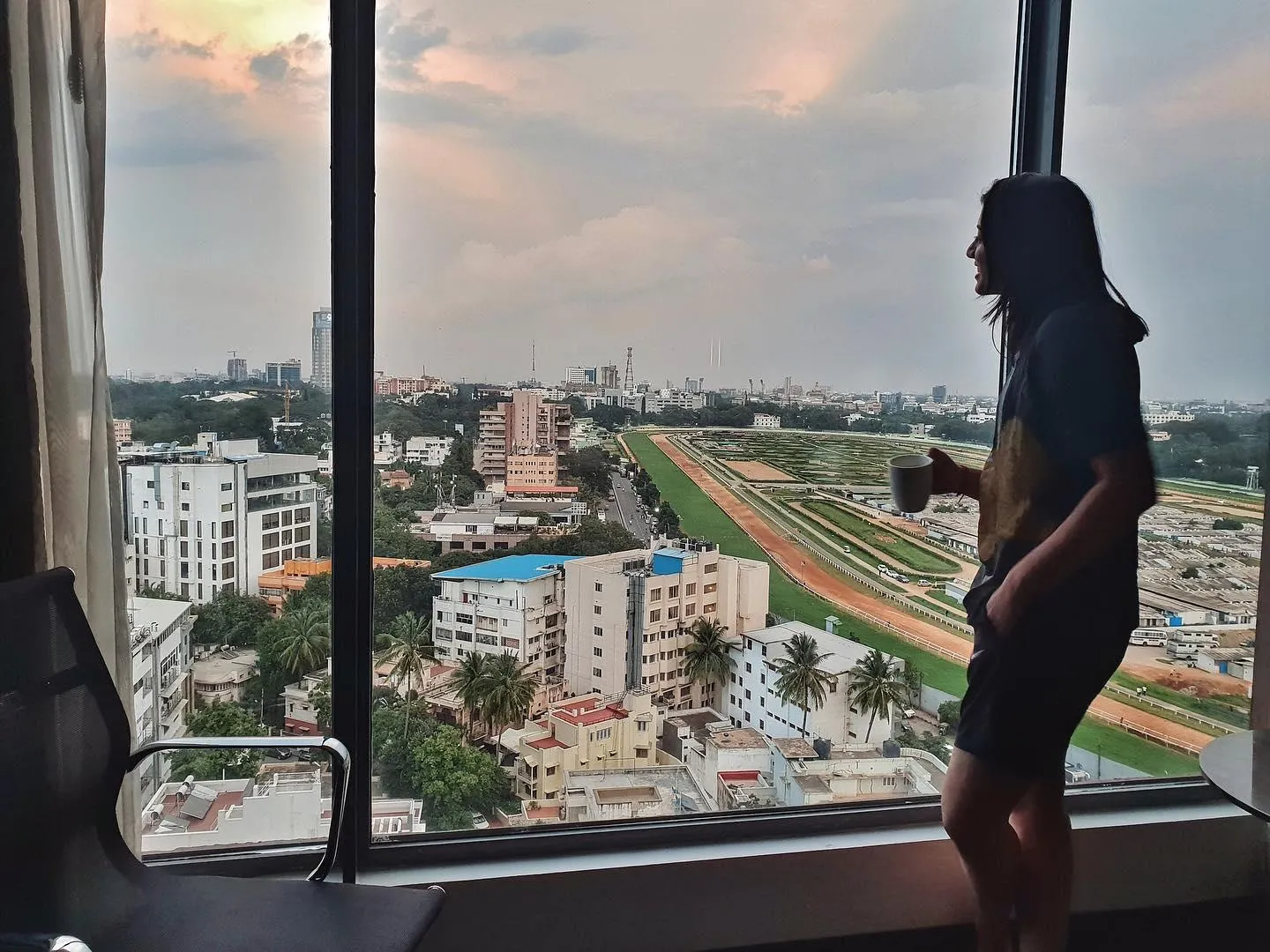 Smriti Mandhana Posing in a Serene Outdoor Setting