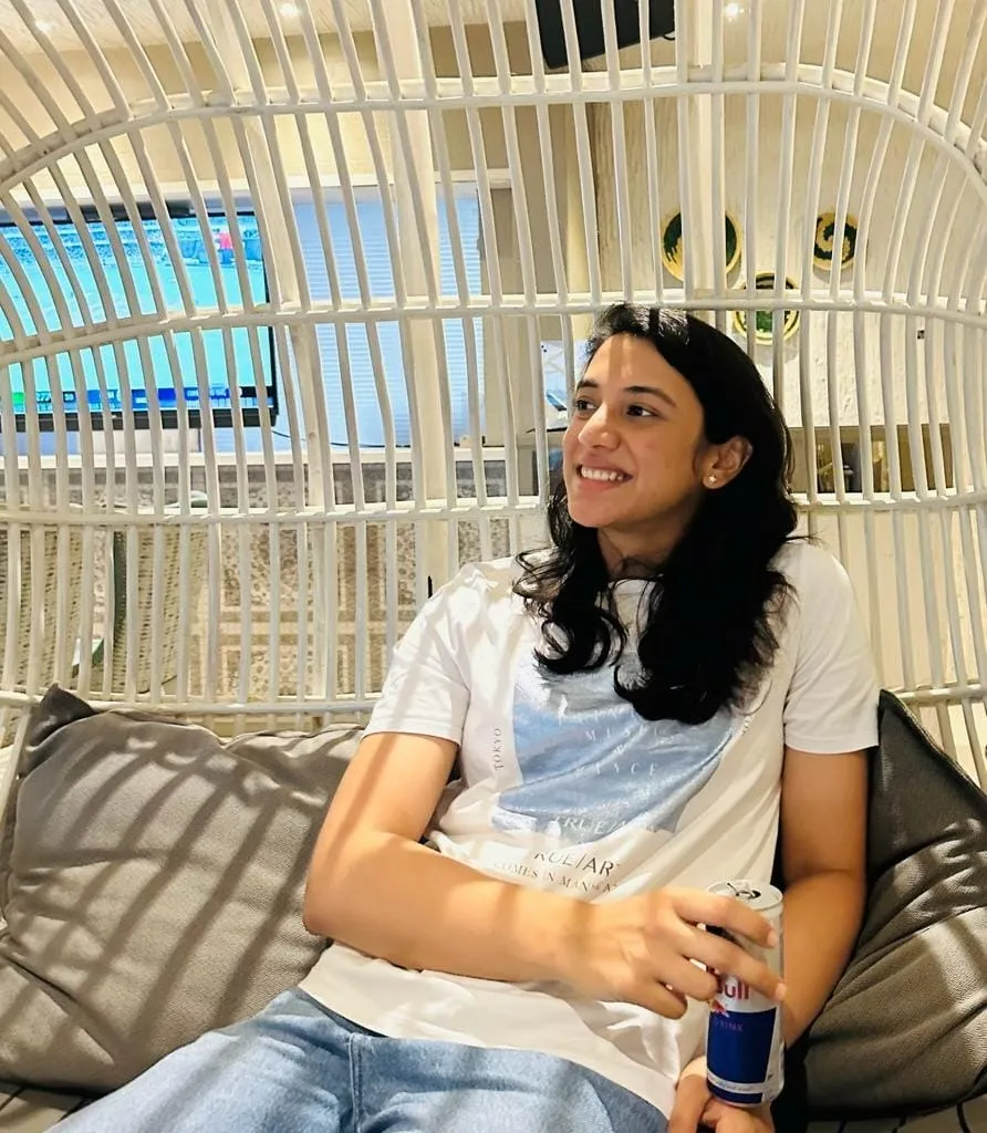 Smriti Mandhana Relaxing in a Casual Outfit wallpaper