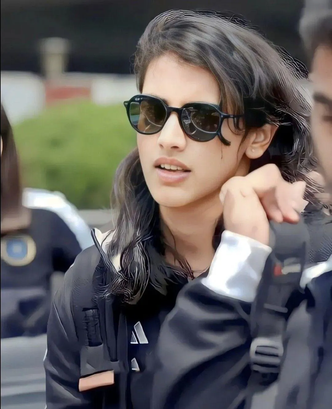 Smriti Mandhana showing confidence in her sporty attire