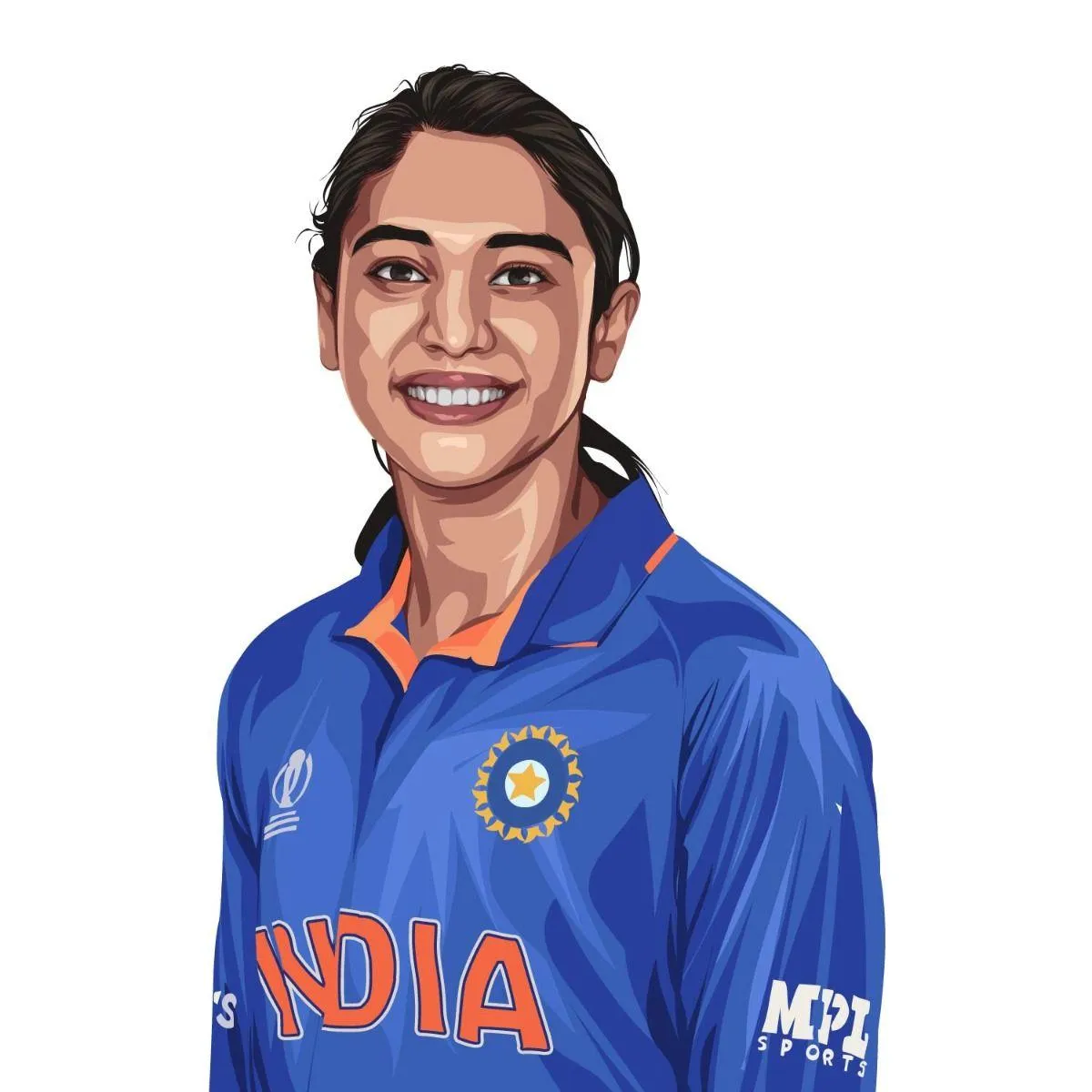 Smriti Mandhana Smiling in Official Team Portrait wallpaper