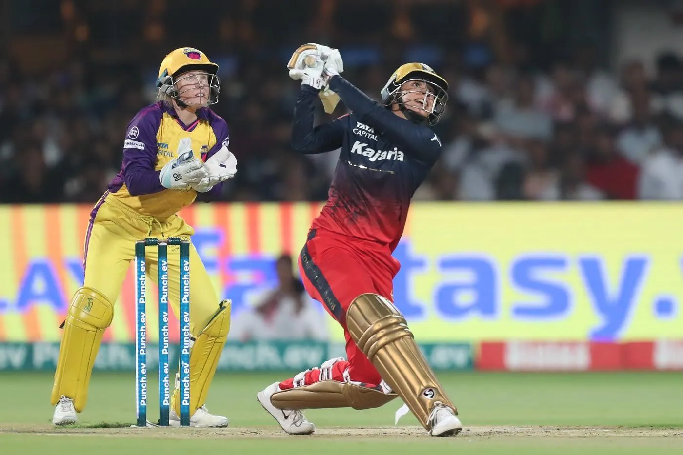 Smriti Mandhana taking a quick run during a cricket game