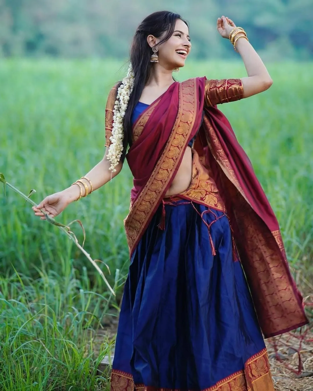 Beautiful Aarushi Baruah in Traditional Saree with Charm