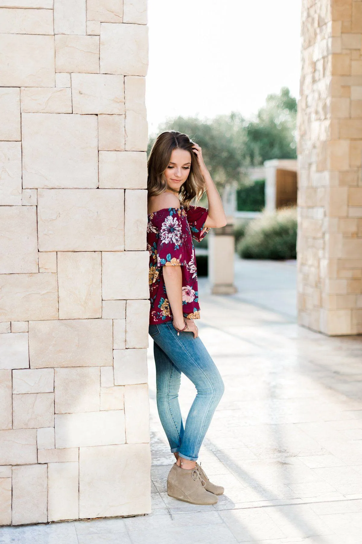Black and White Portrait of a Woman with Bare Shoulders