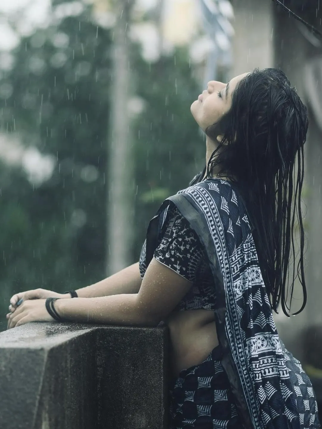 Hottie Preyashi Baidya in Black Saree Exuding Elegant Aura