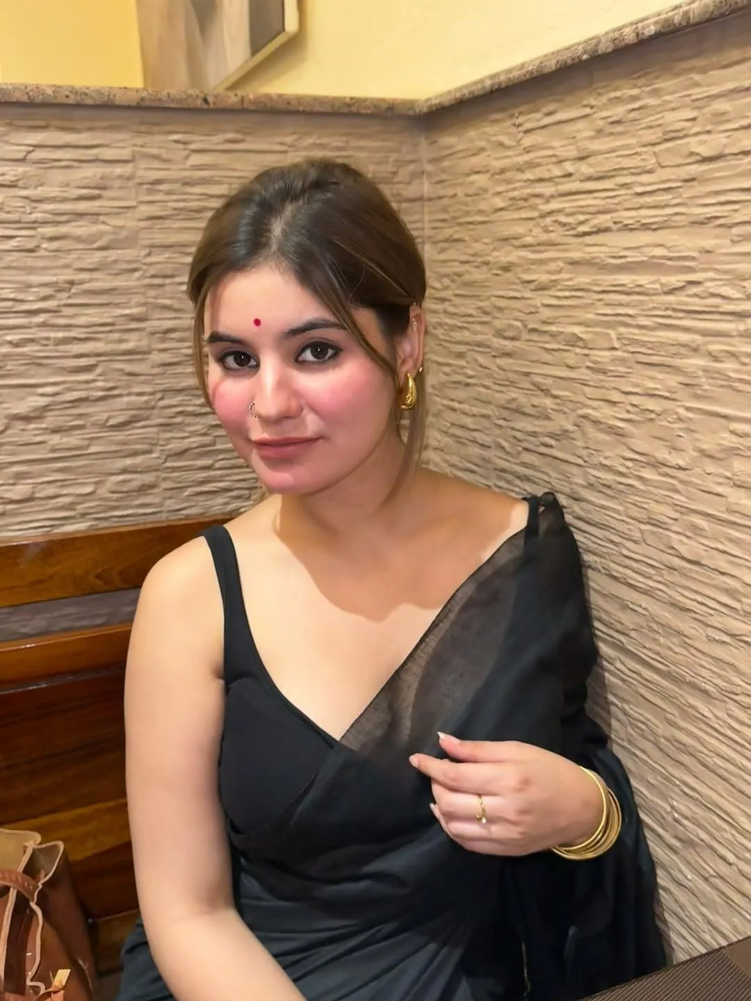 Stunning Snehul Shree in Black Saree Radiating Bold Beauty