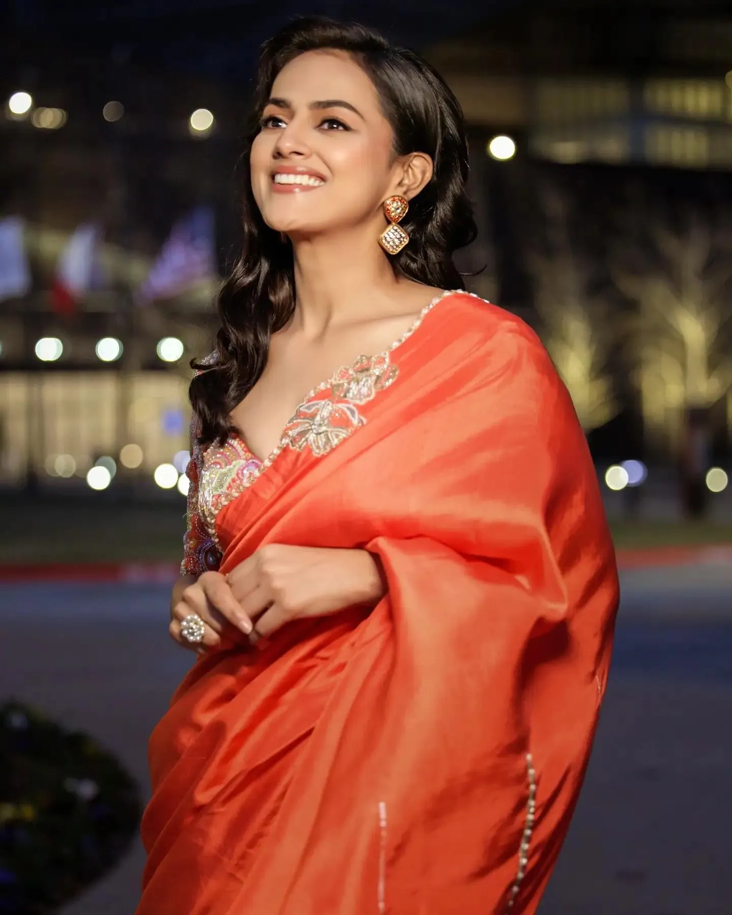 Sultry Shraddha Srinath in Red Saree with Timeless Charm