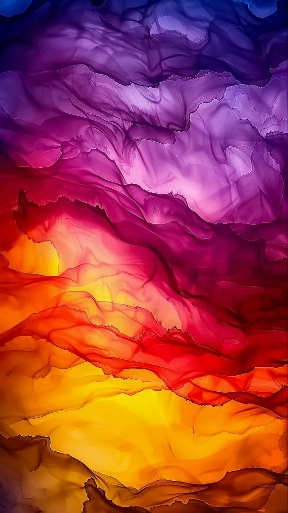 Beautiful Abstract Colorful Clouds and Firework Effects