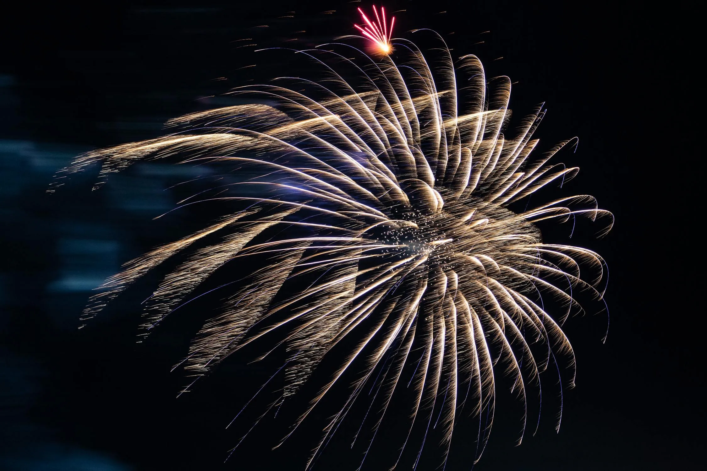 Beautiful Colorful Fireworks Lighting up The Night image