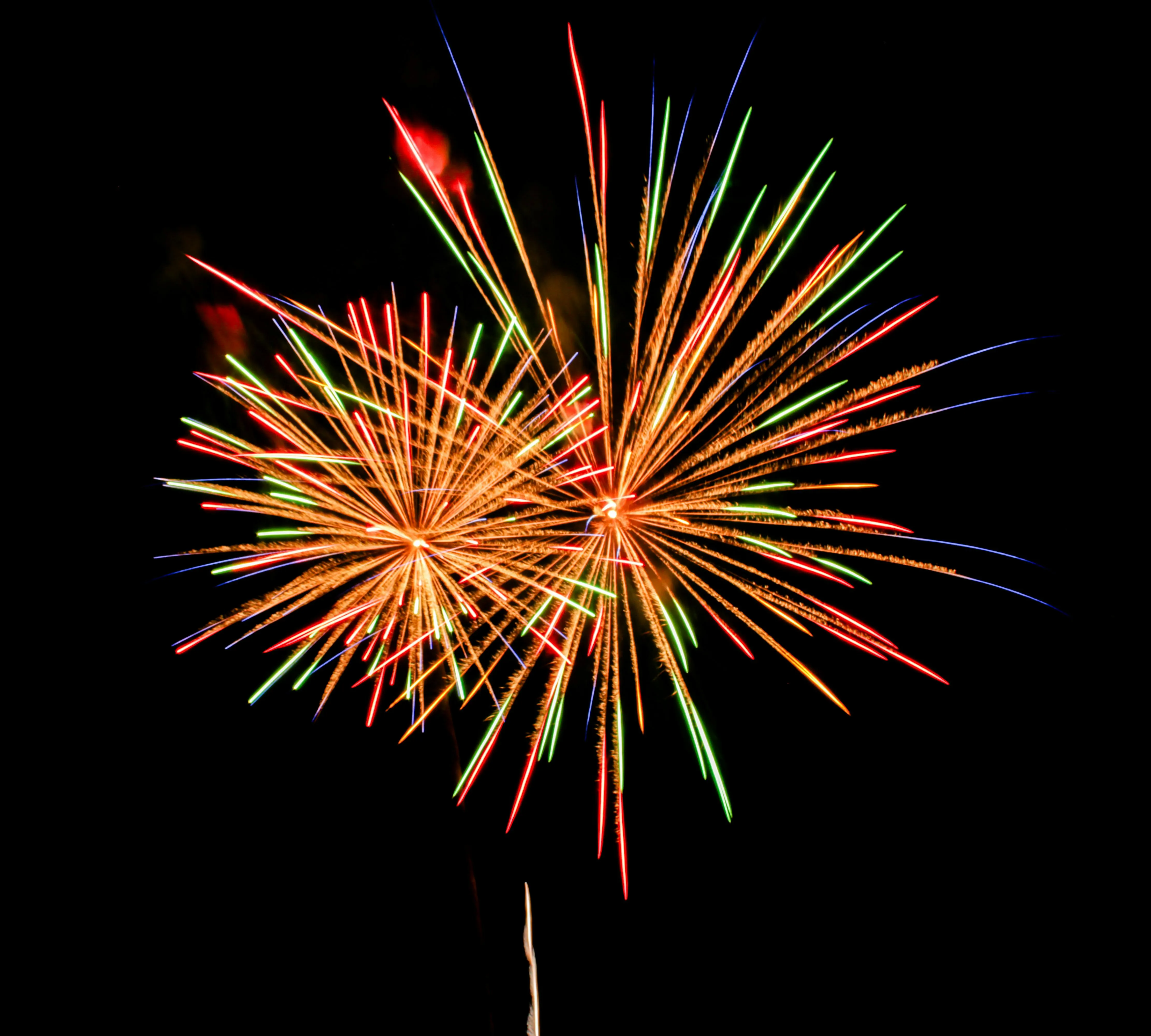 Beautiful fireworks creating colorful bursts in the sky