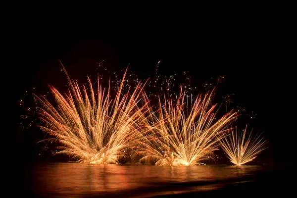 Colorful Fireworks Illuminating the Night with Sparkles