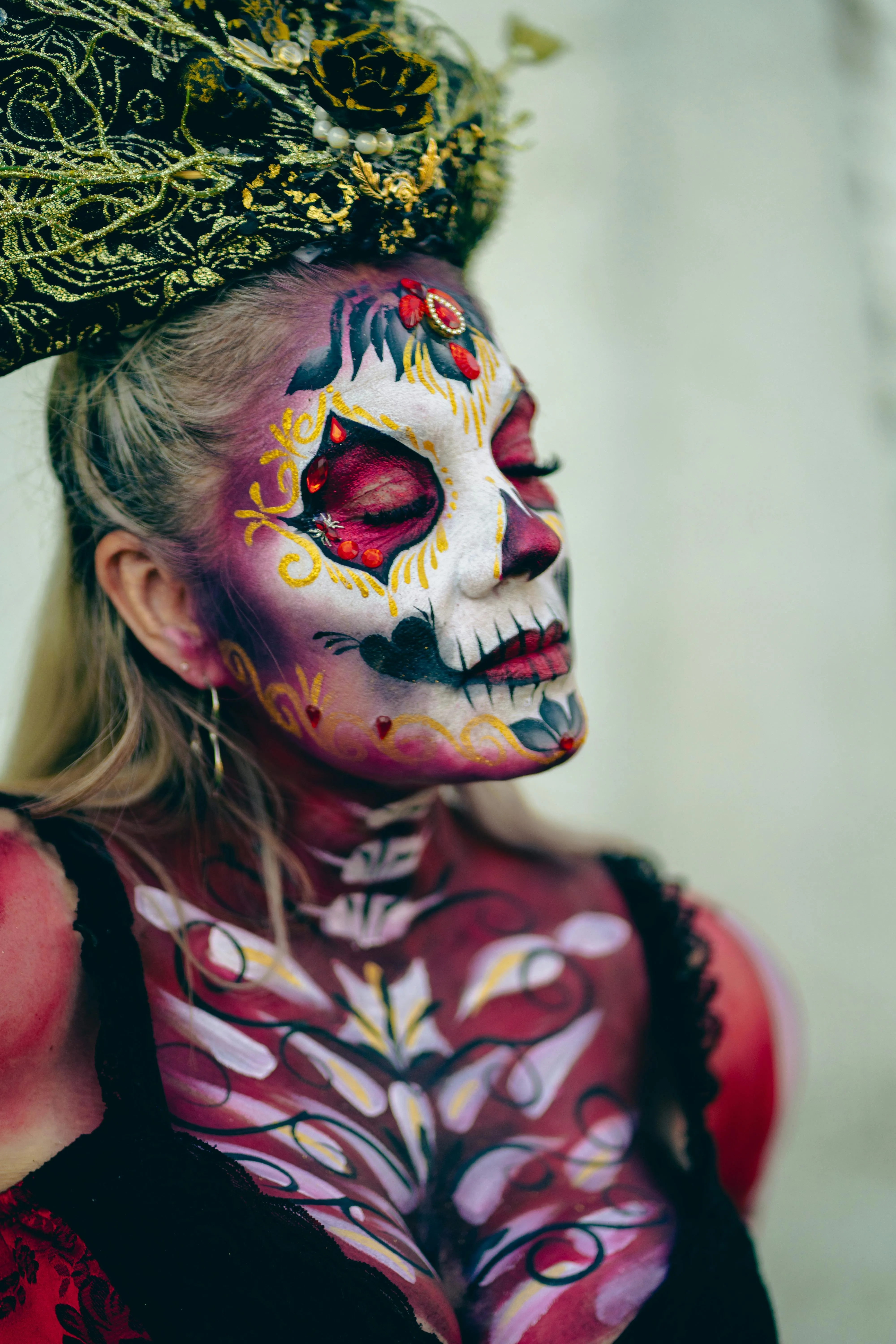 Creative Halloween Festival Body Painting Inspiration image