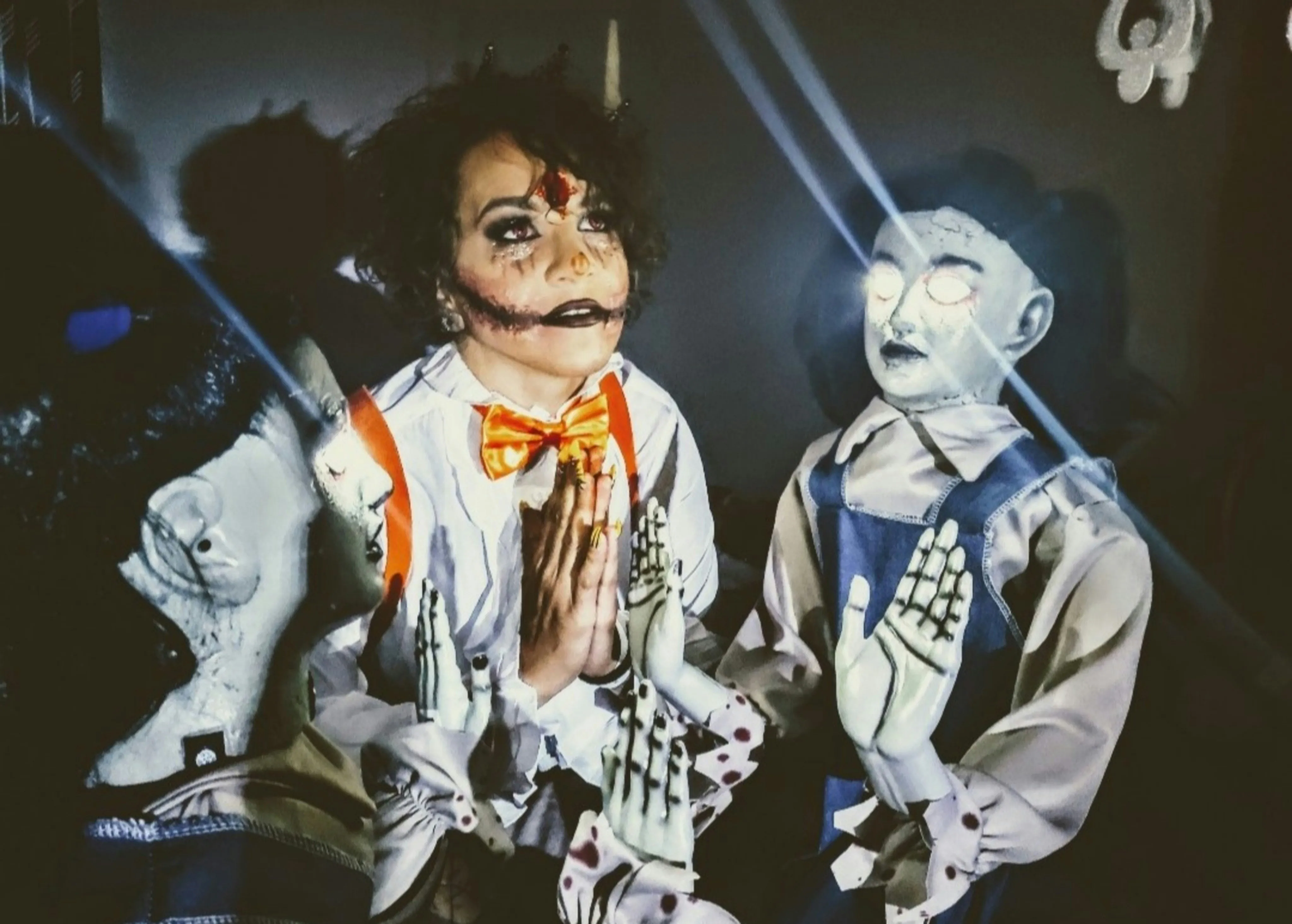 Creepy Horror Themed Costume with Haunted Doll Figures