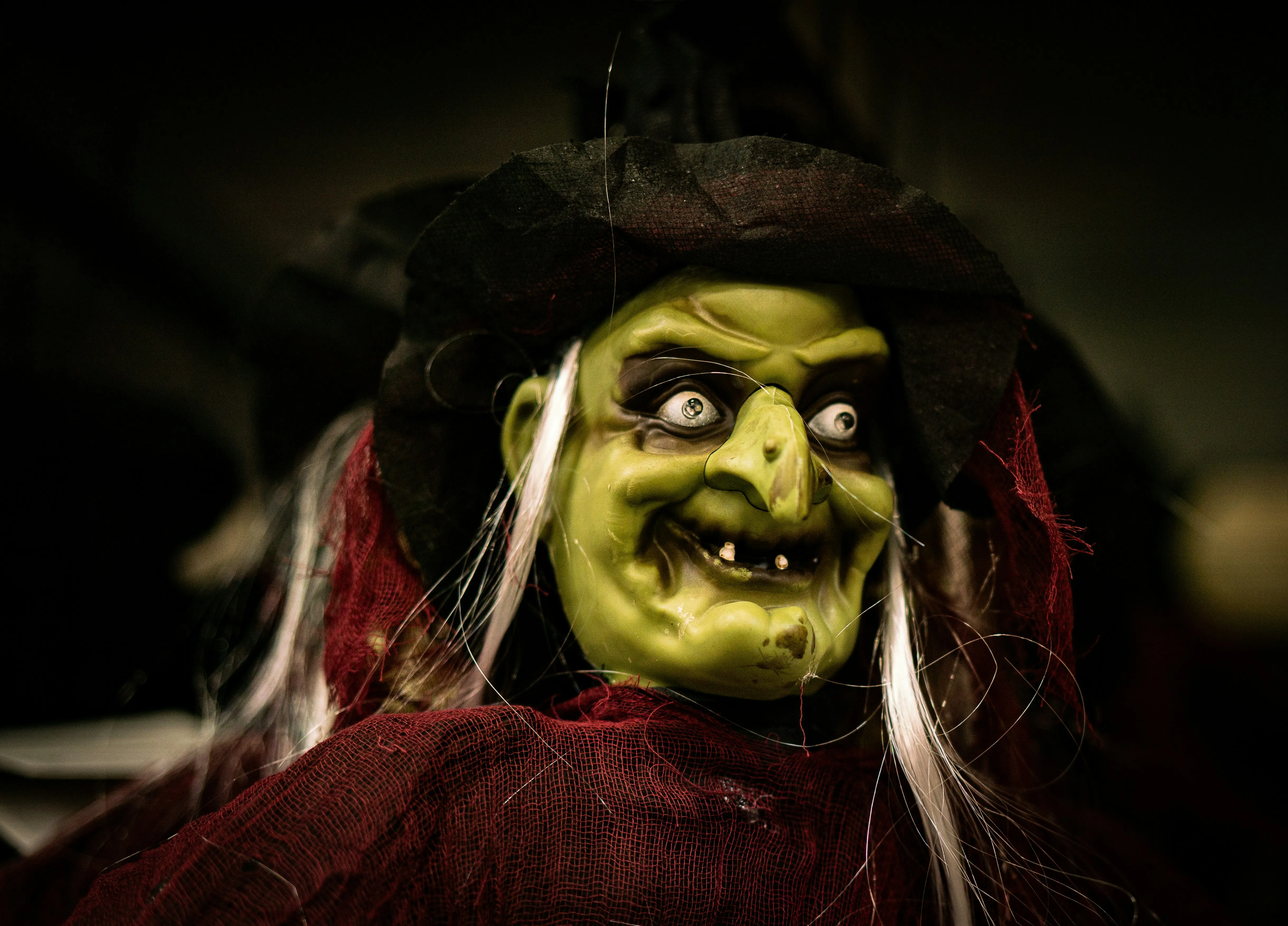 Creepy Witch Display For Halloween Festival Wallpaper HD