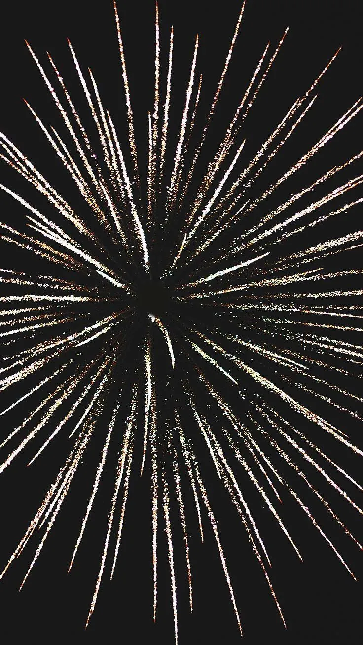 Fireworks in the sky forming a stunning pattern with colors