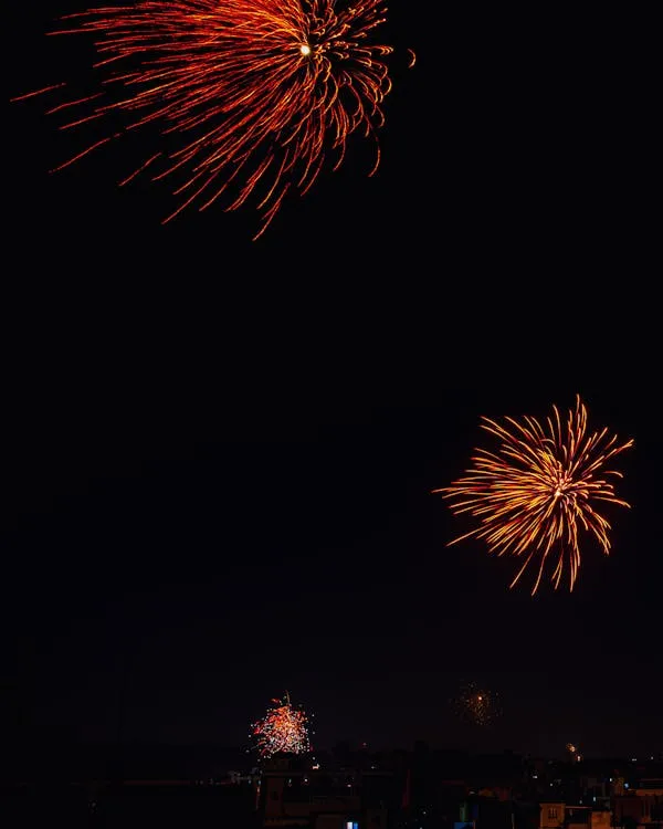 Fireworks Lighting up the Sky with Radiant Colors image