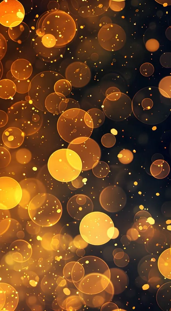 Golden Bokeh Effect with Dazzling Effect Wallpaper HD