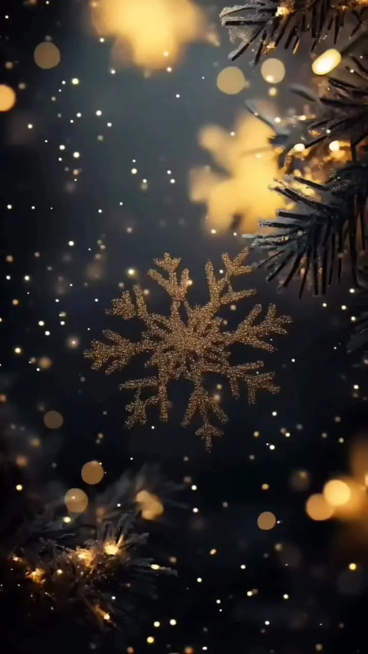 Golden Sparks Lighting up a Dark Background Wallpaper