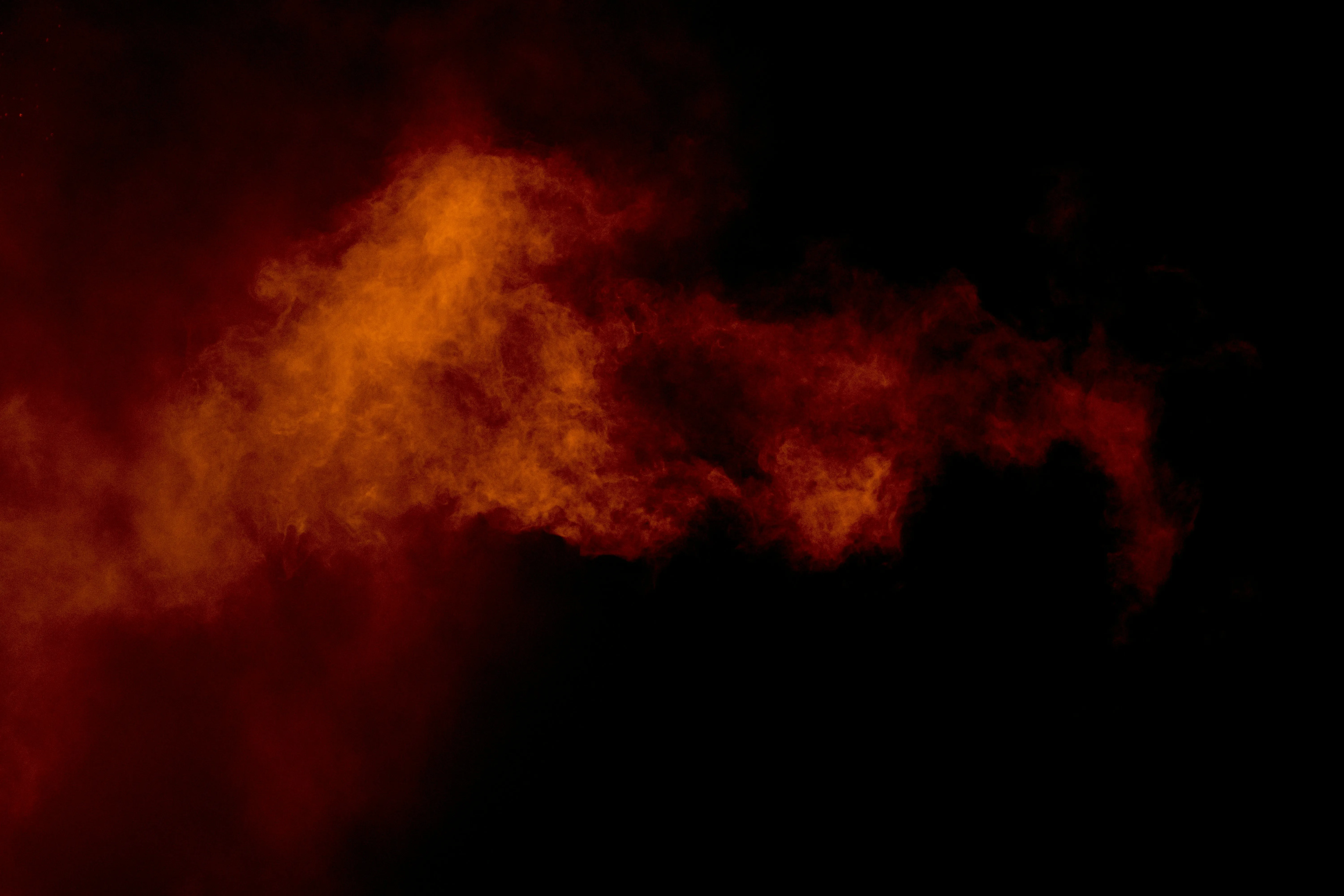 Halloween Smoke Effect on Dark Spooky Background Wallpaper