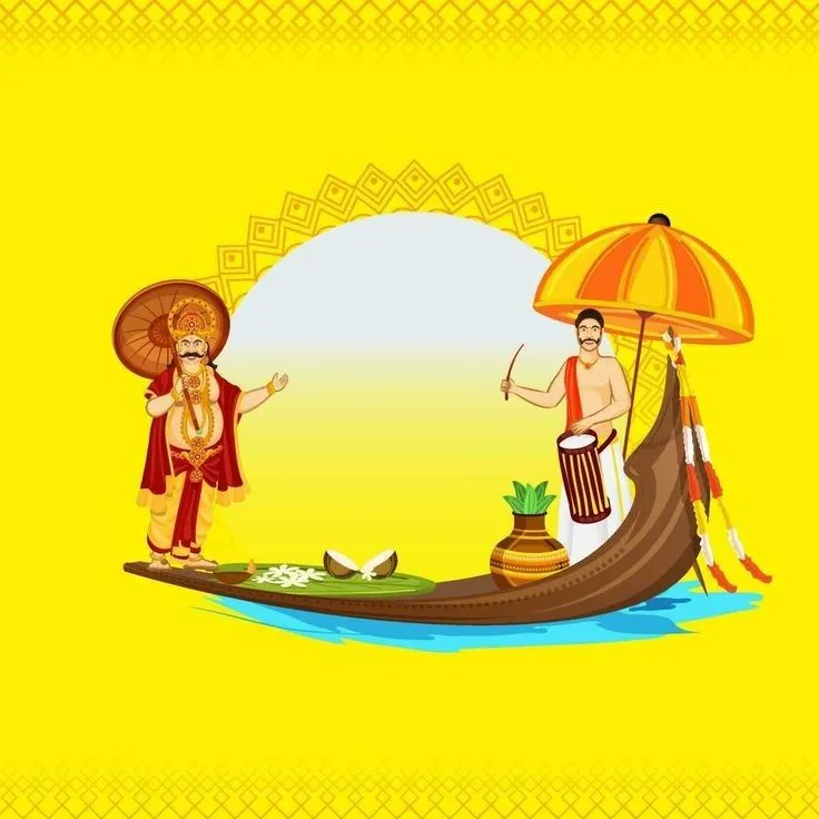 Happy Onam saying to the King of Mahabali and vallm kali