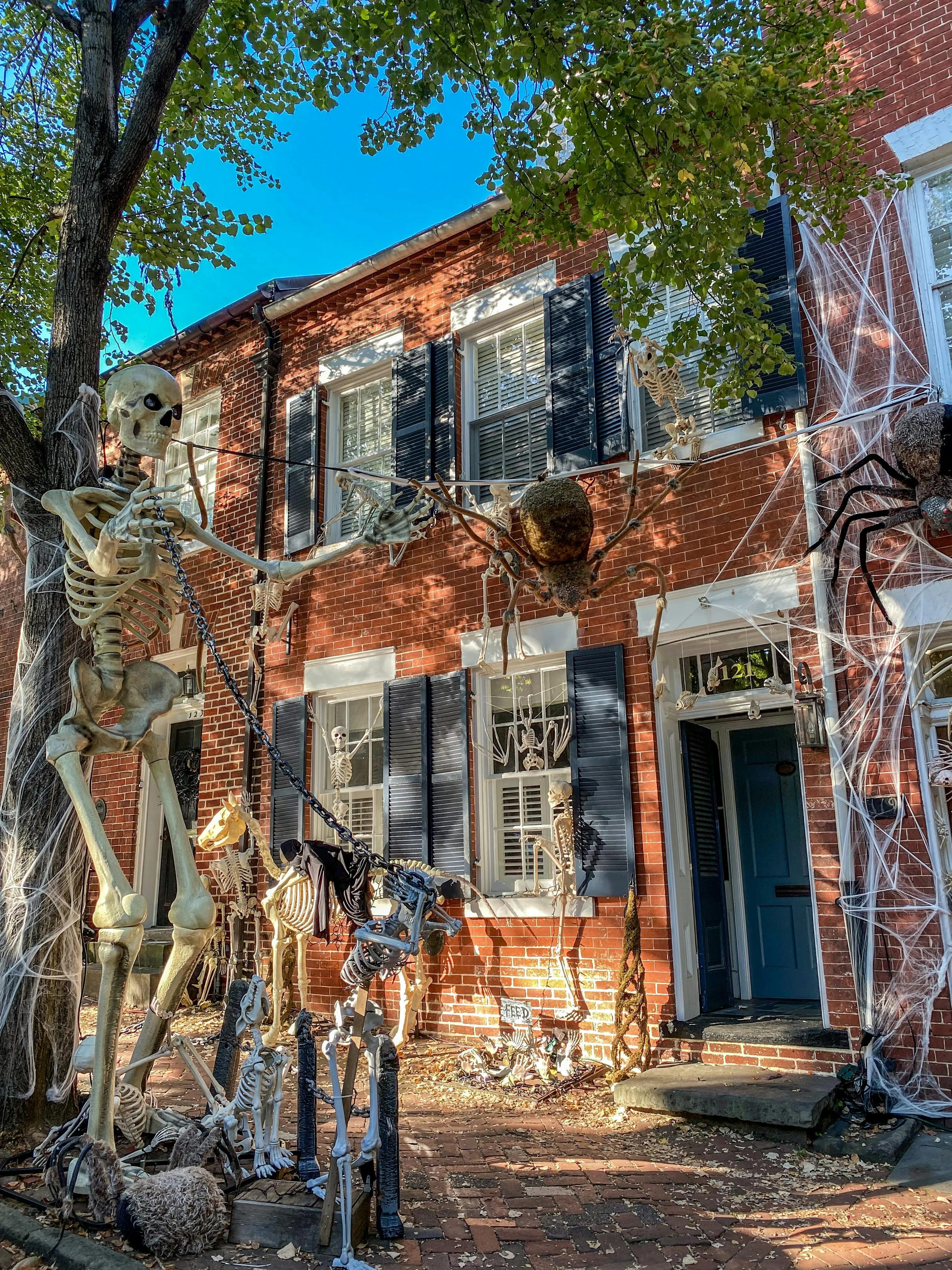 Haunted House Decorated for Halloween Festival Event HD