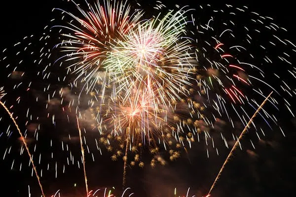 Multi Color Firework Display Lighting up the Sky Wallpaper