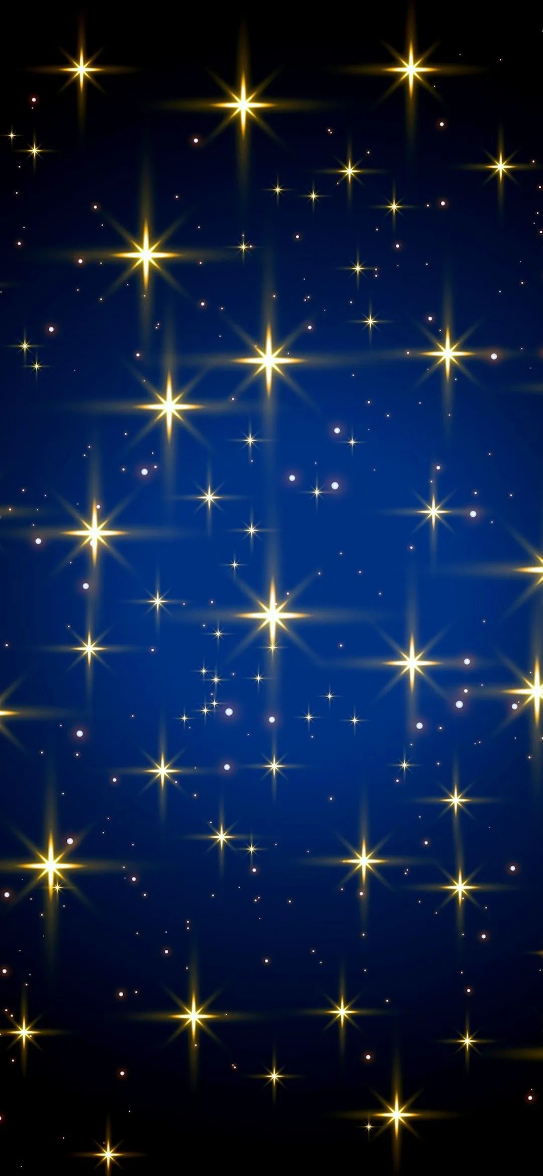 Night Sky Illuminated by Sparkling and Glowing Fireworks