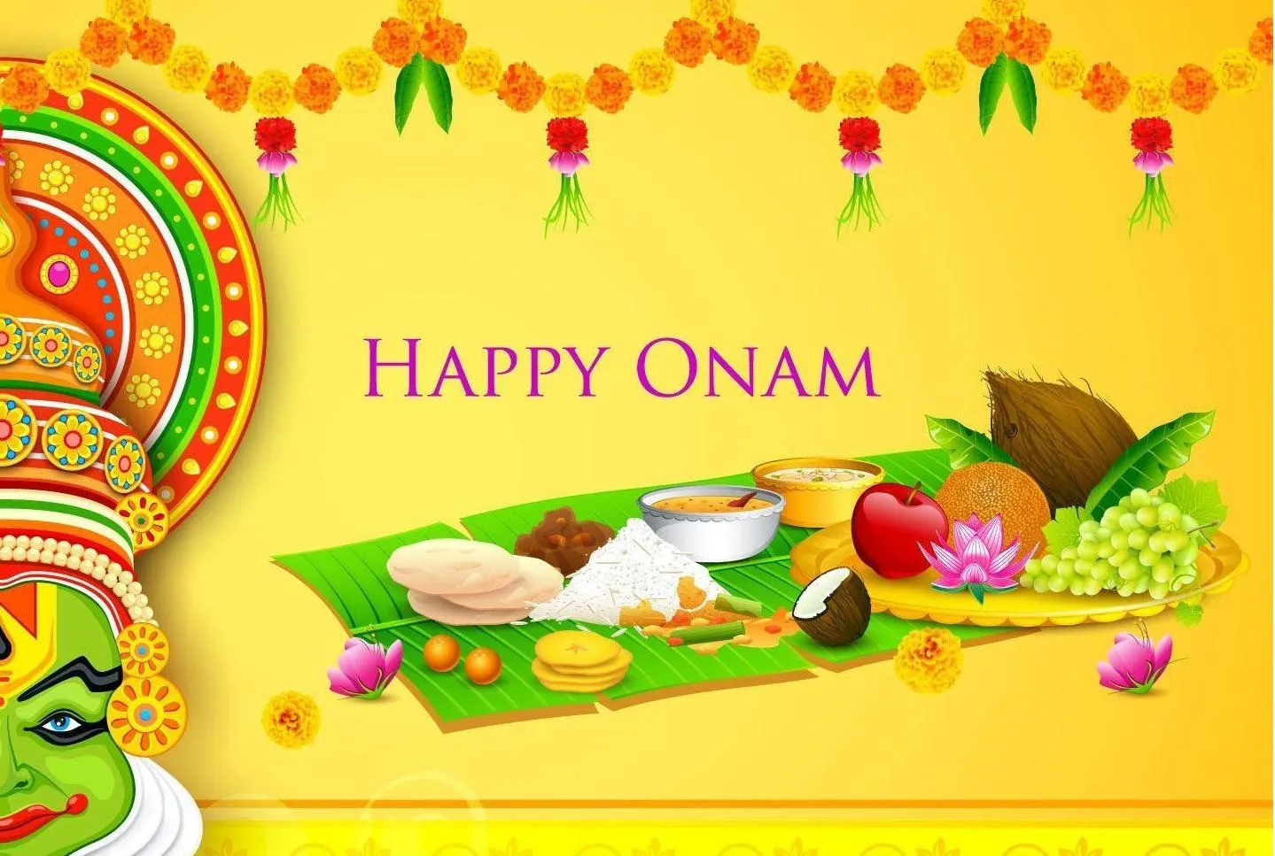 Onam is a traditional festival with Onam sadya happy Onam