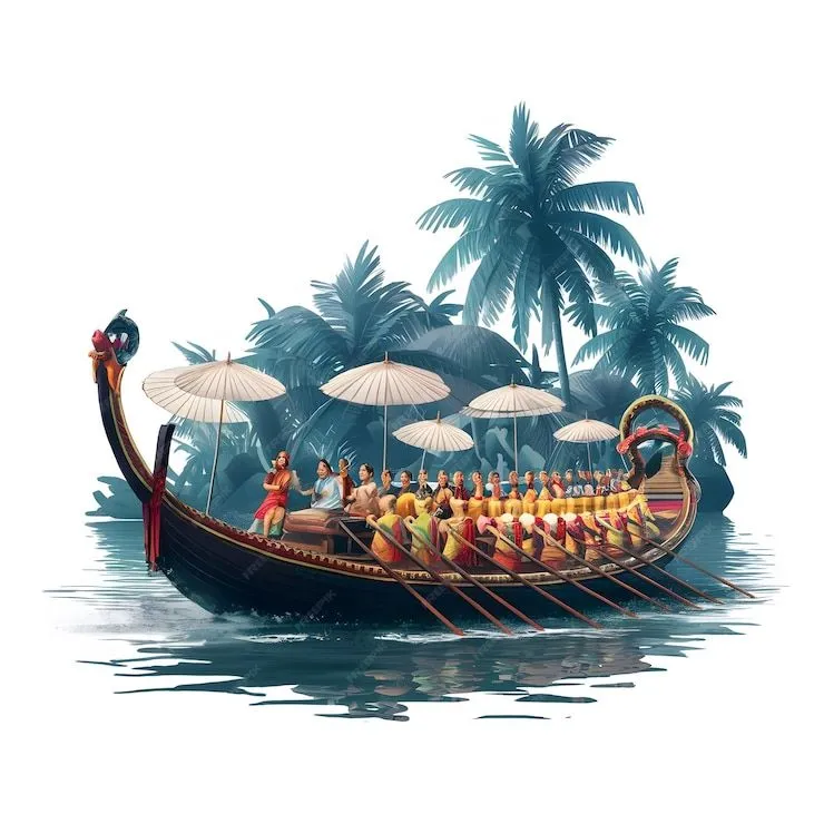 Onam special Vallam Kali race in the Kerala river poster