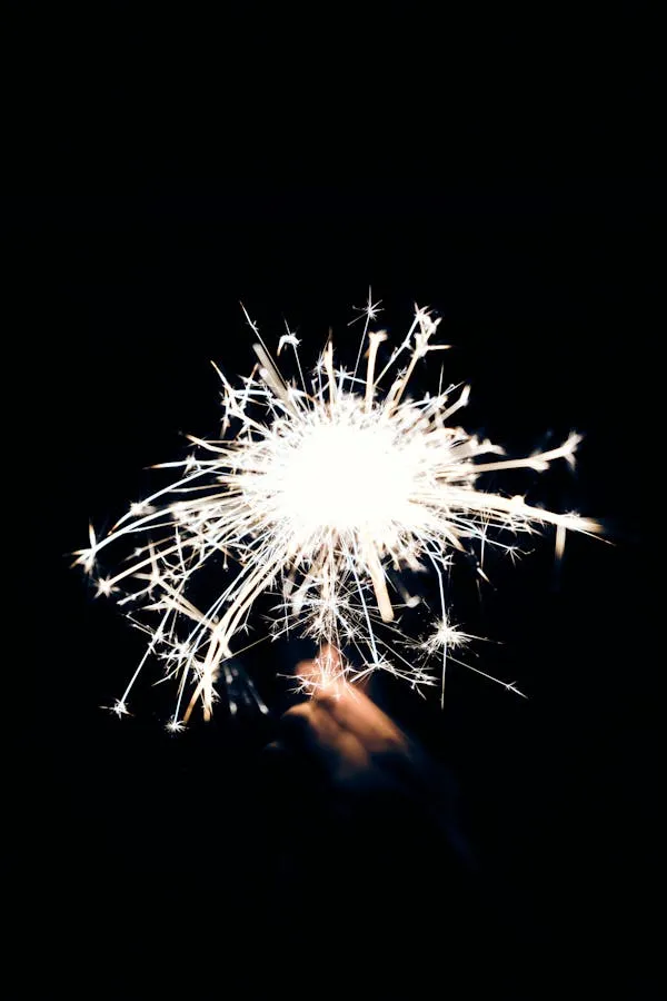 Radiant Sparkler Lighting up The Night free HD Wallpaper