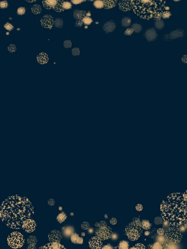 Sparkling Golden Effect frame with Blue Backdrop Wallpaper