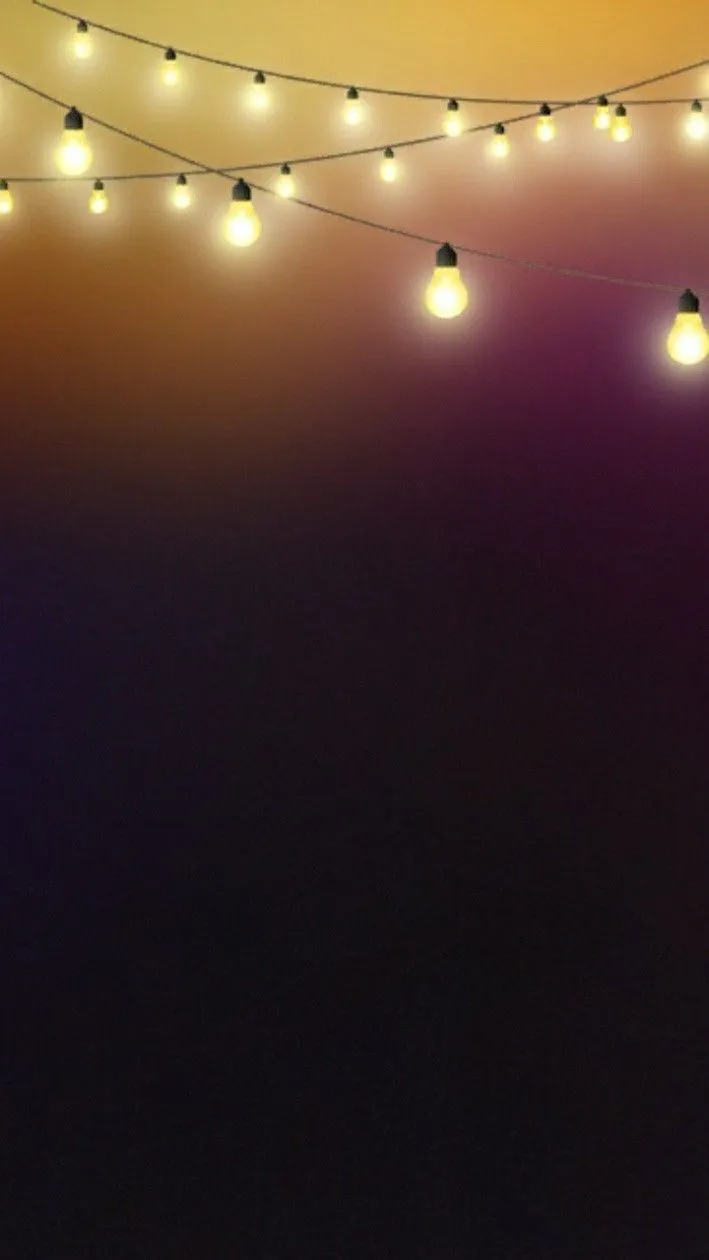 String Lights Hanging in the Evening Sky HD Wallpaper