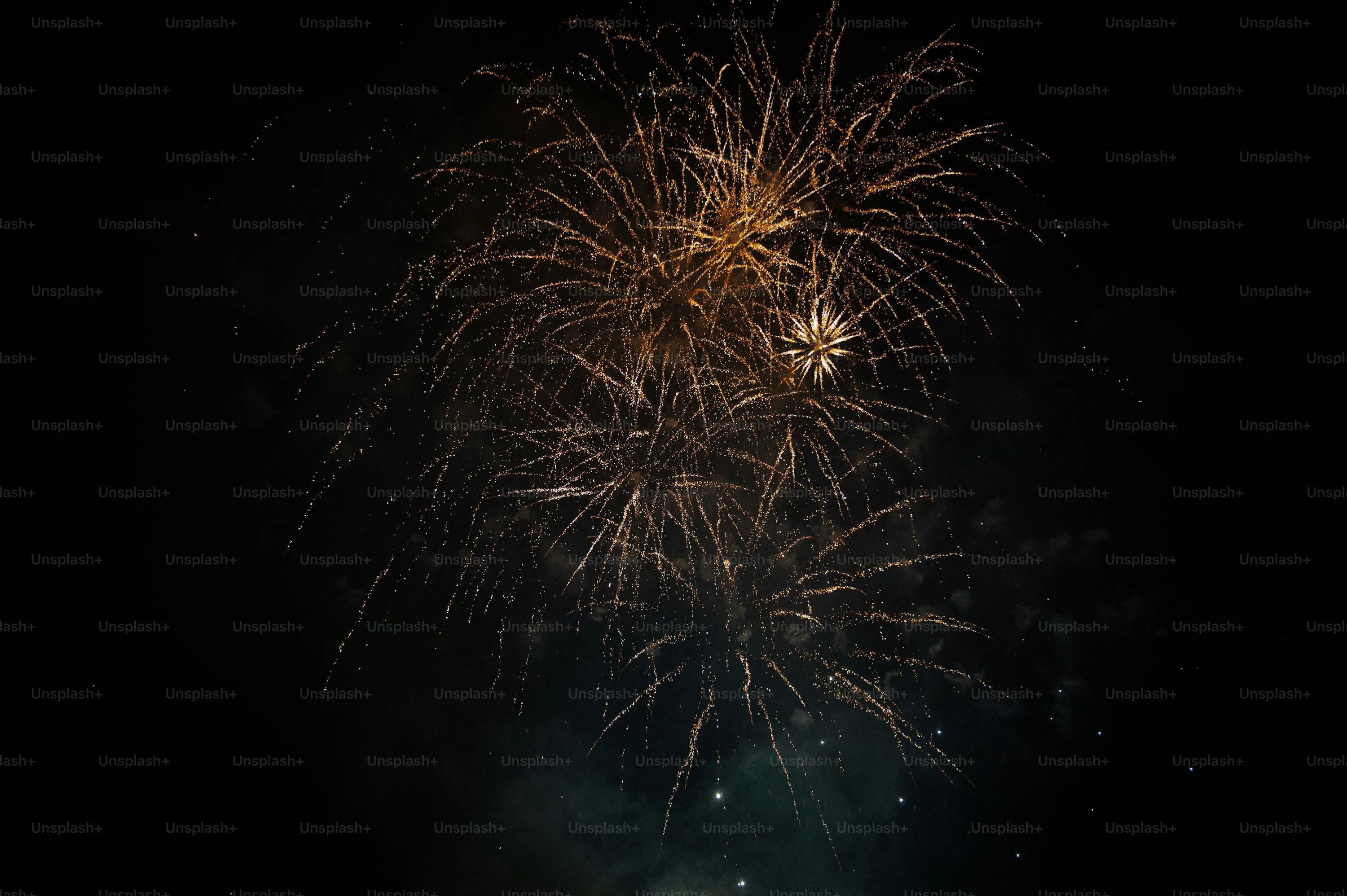 Stunning display of colorful fireworks bursting in the sky