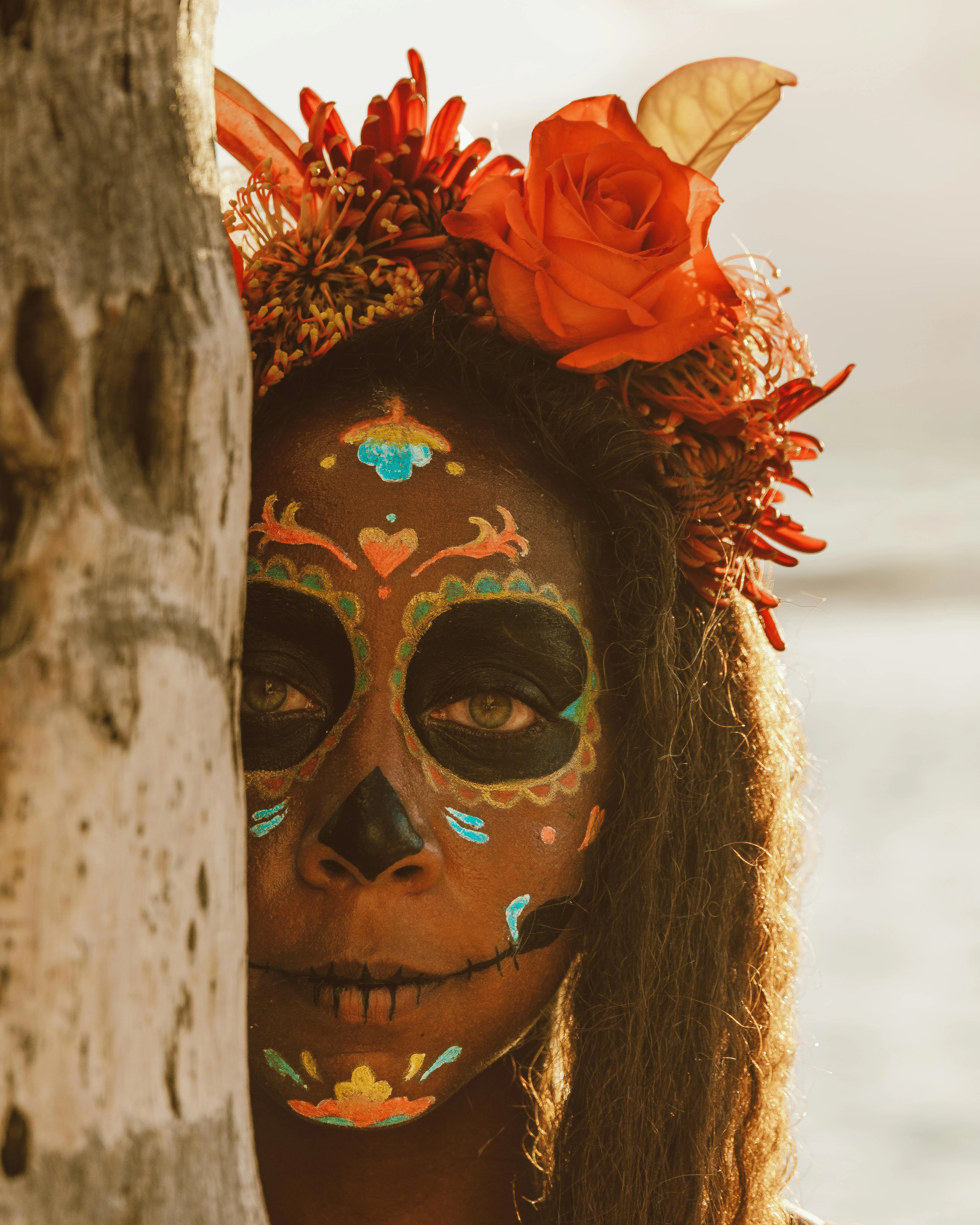 Sugar Skull Makeup at Fall Festival free HD Wallpaper