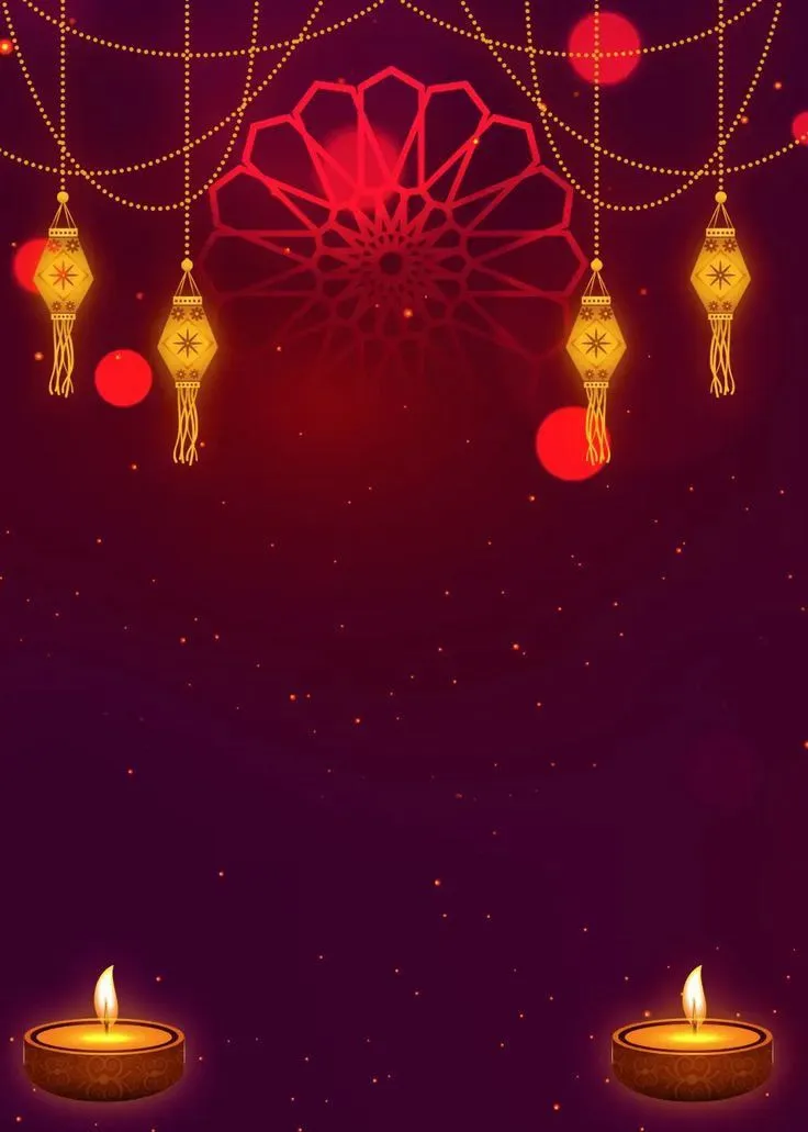 Traditional Diwali Lamps and Fireworks for Celebration