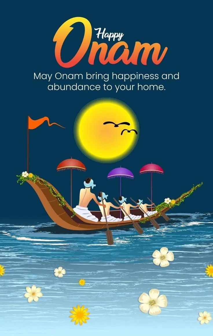 Vallam kali race with the Onam special in the Kerala river