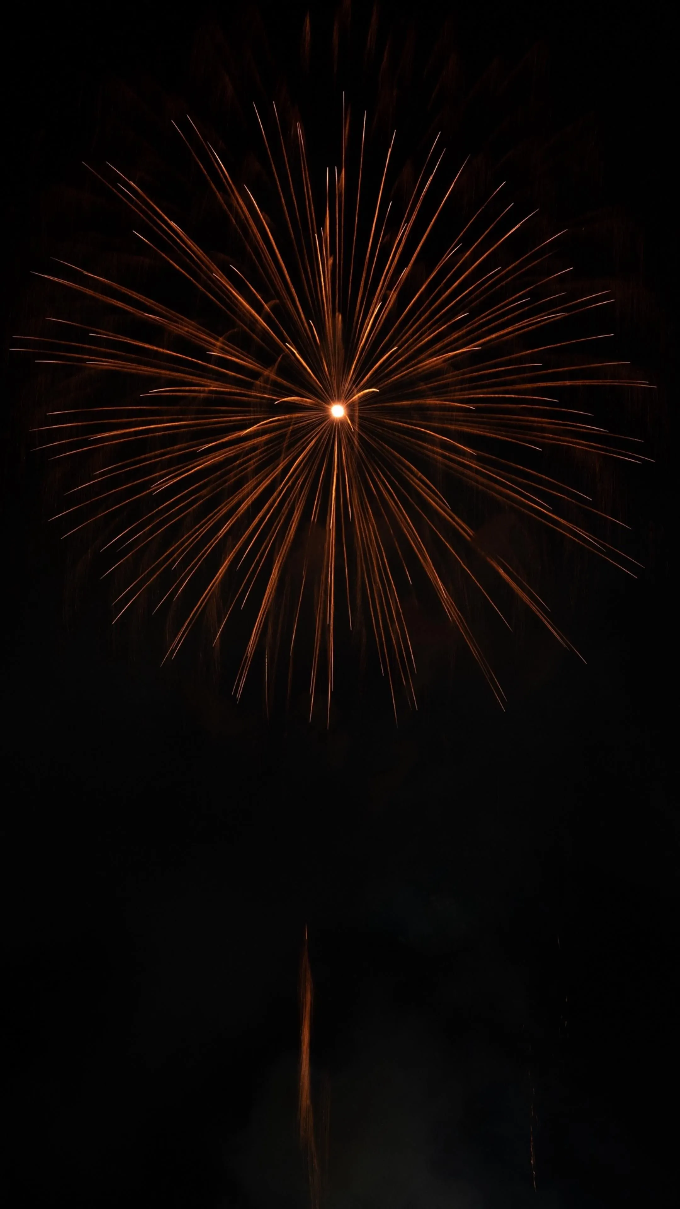 Vibrant Red Fireworks Lighting up The Dark Sky Wallpaper