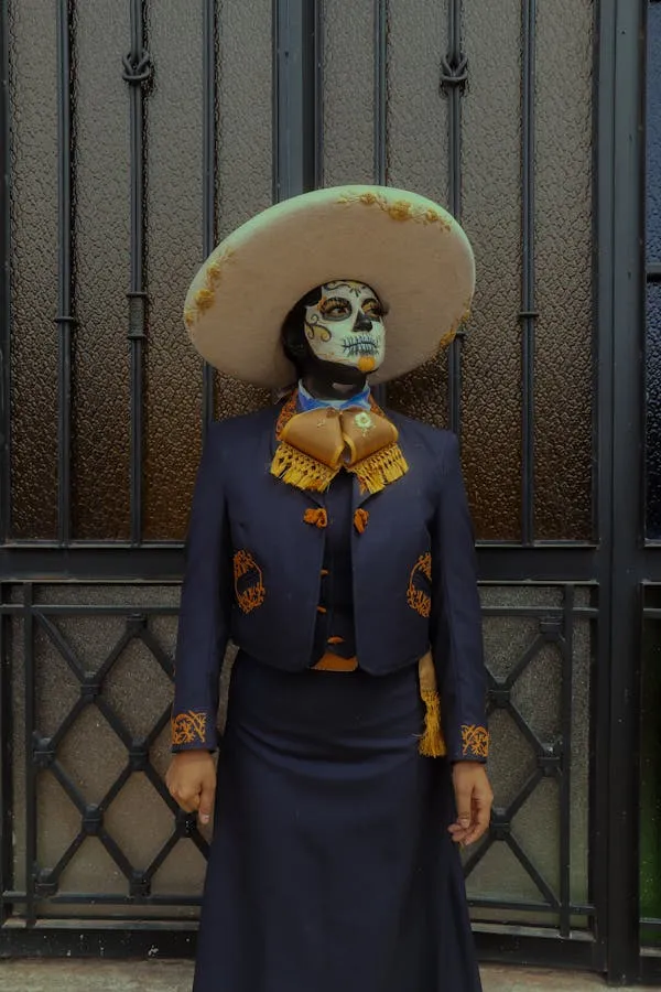 Women in stylish Sugar Skull Outfit for a Chic Halloween Party