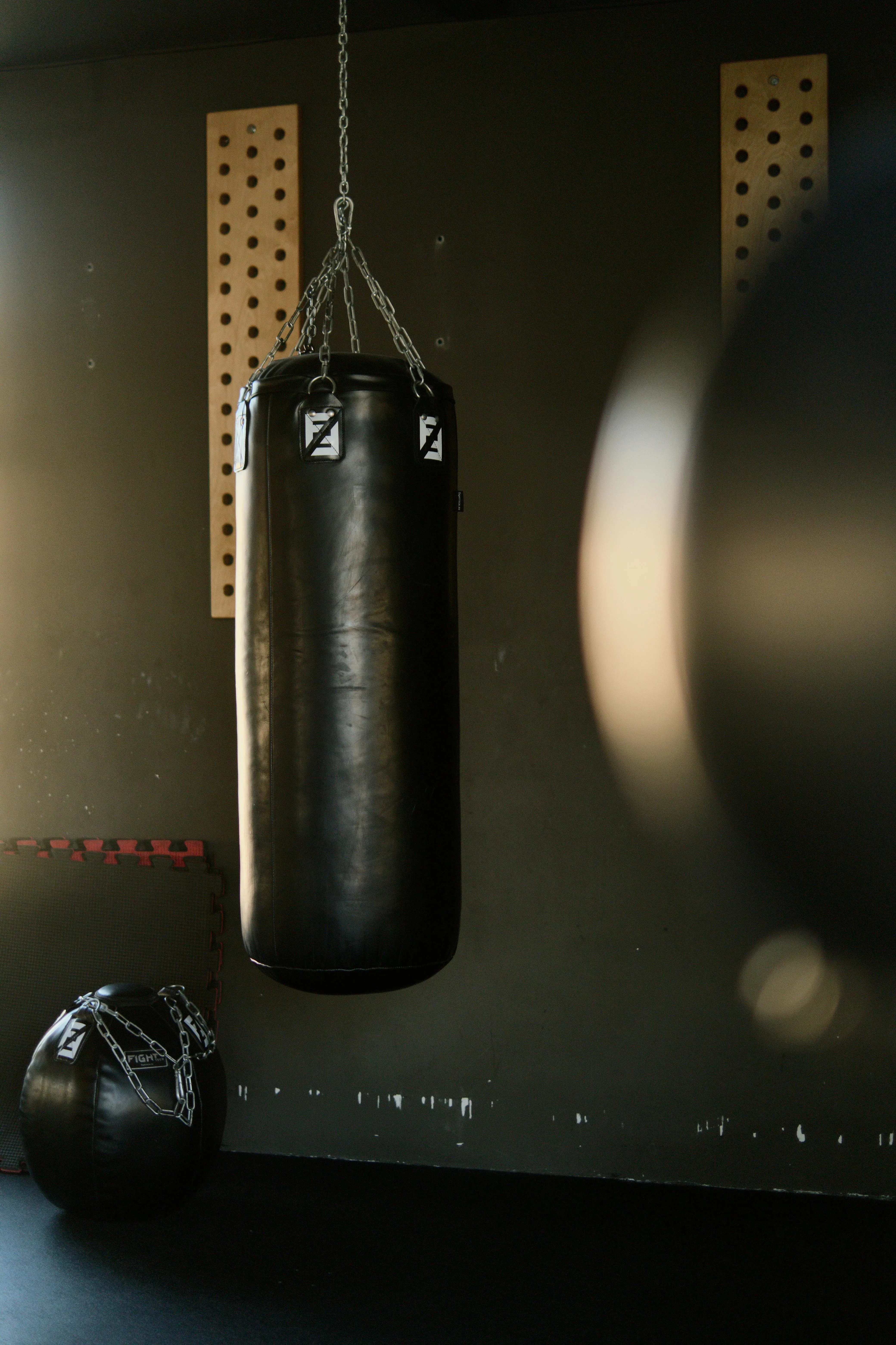 Boxing Punching Bag Hanging Ready For Intense Workouts