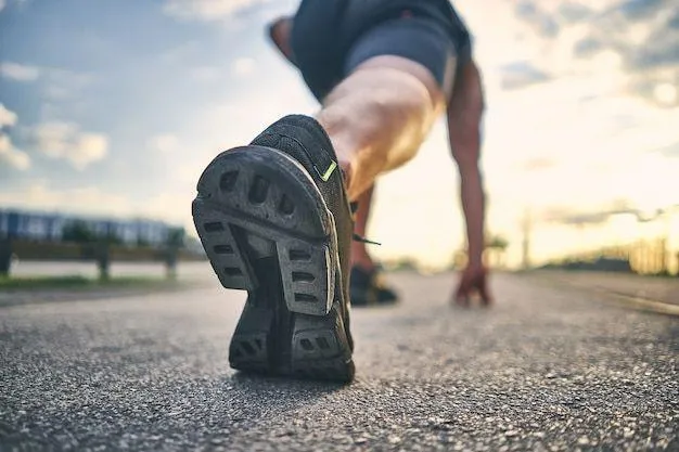 Close Up Shot of a Runner Starting a Sprint on Track Surface
