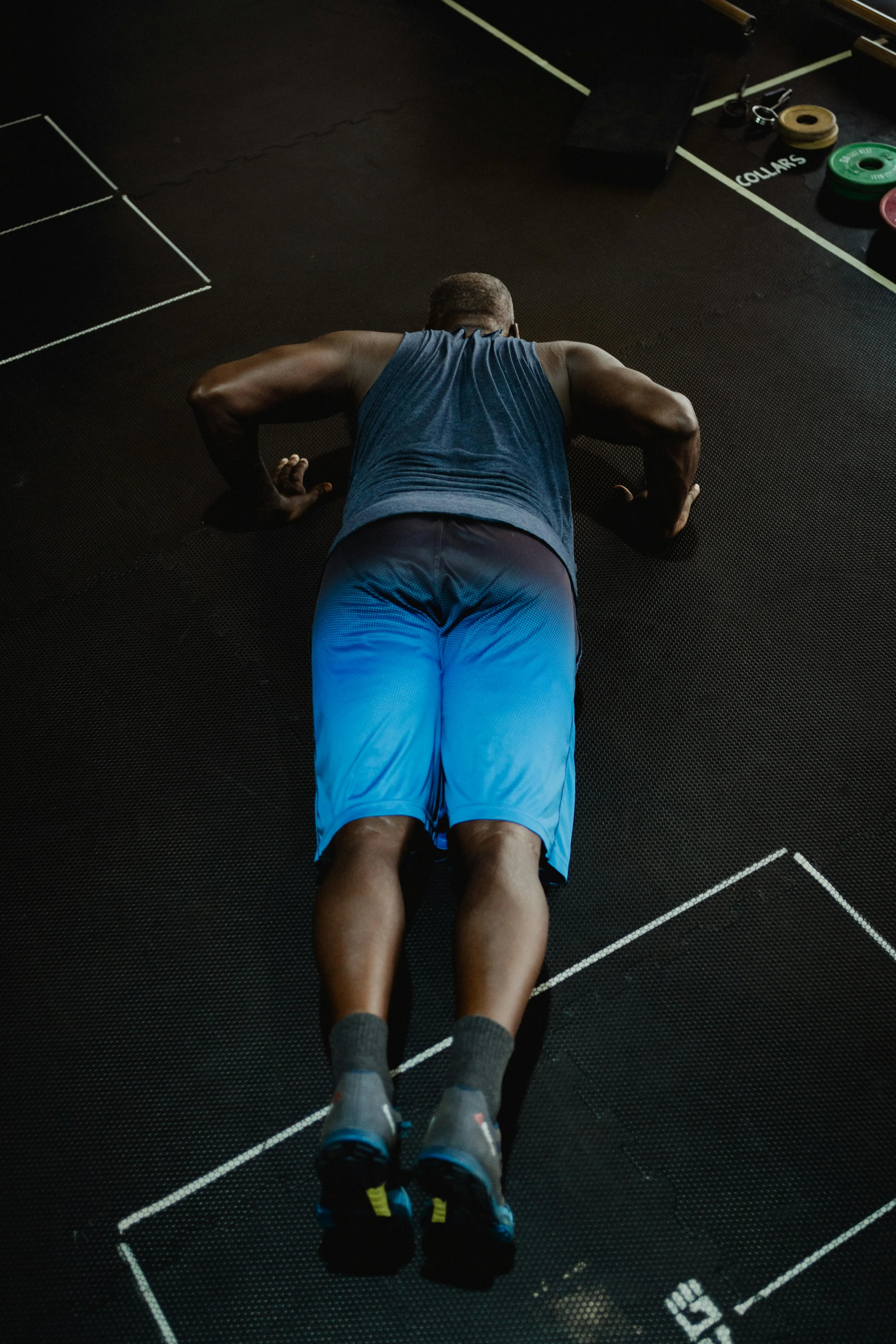 Man Doing Push Ups To Build Upper Body Strength Wallpaper