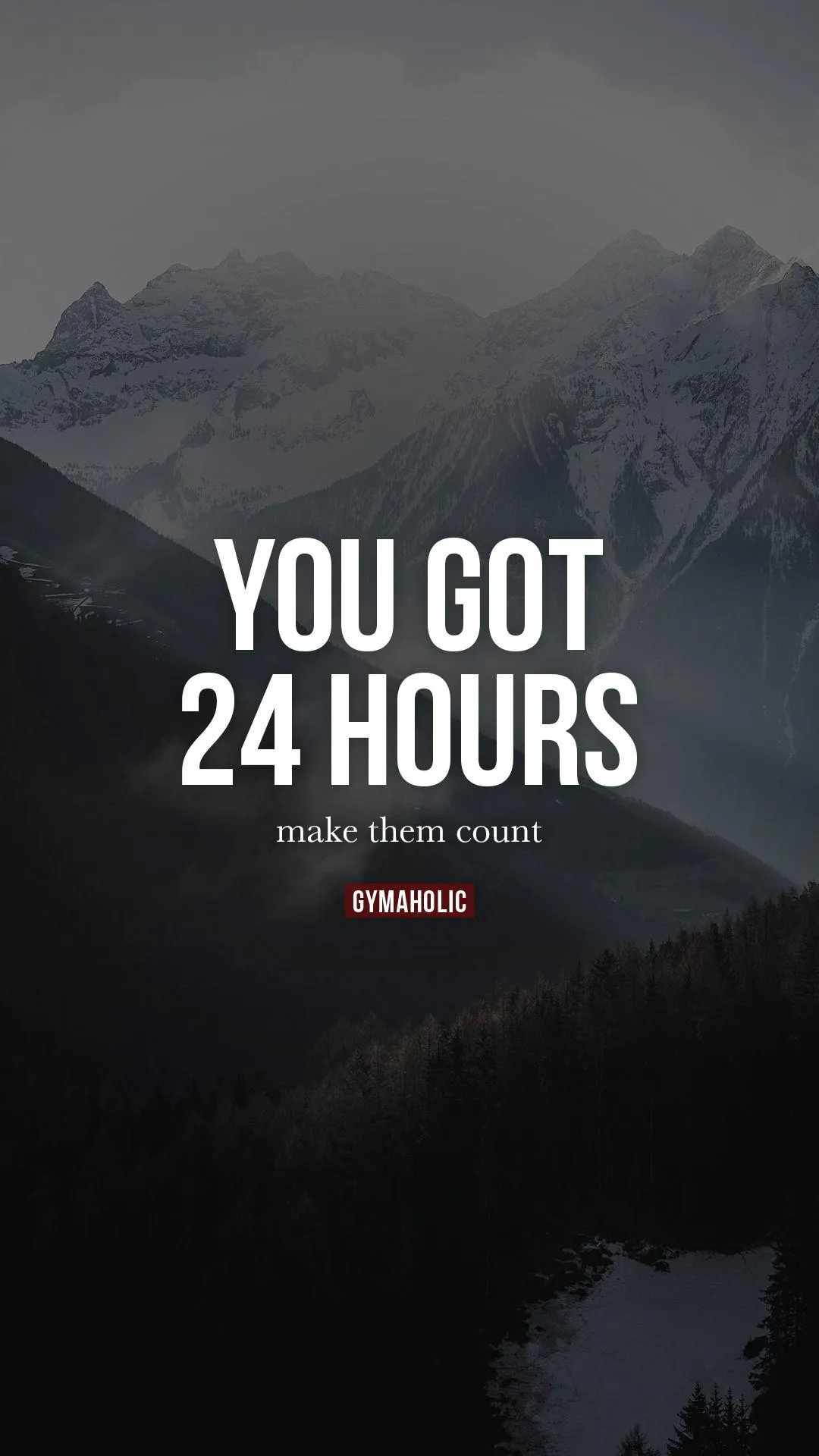 You Got Twenty Four Hours Motivational Quote Wallpaper