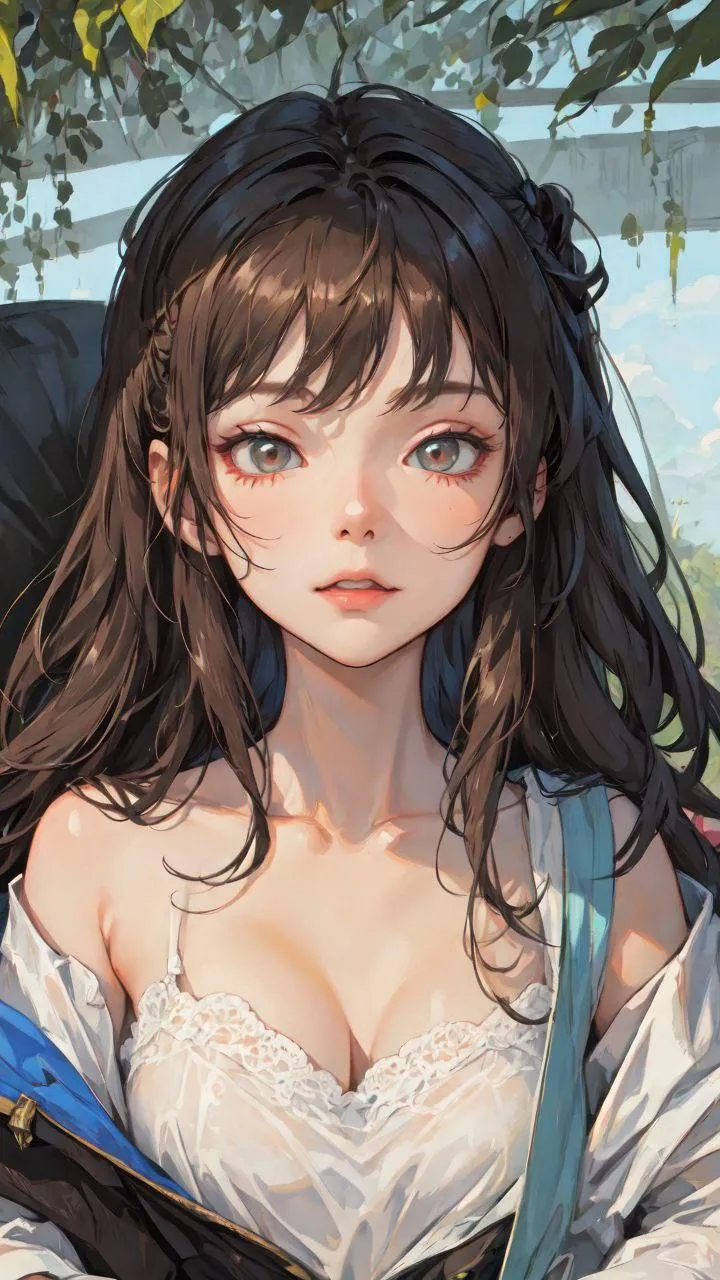 Anime Style Girl with Detailed Eyes And an Ornate Outfit