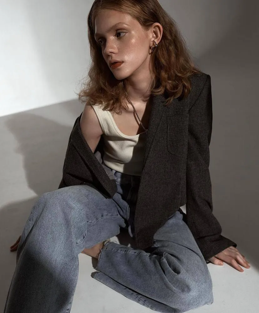 Modern Fashion Editorial with Oversized Blazer And Jeans