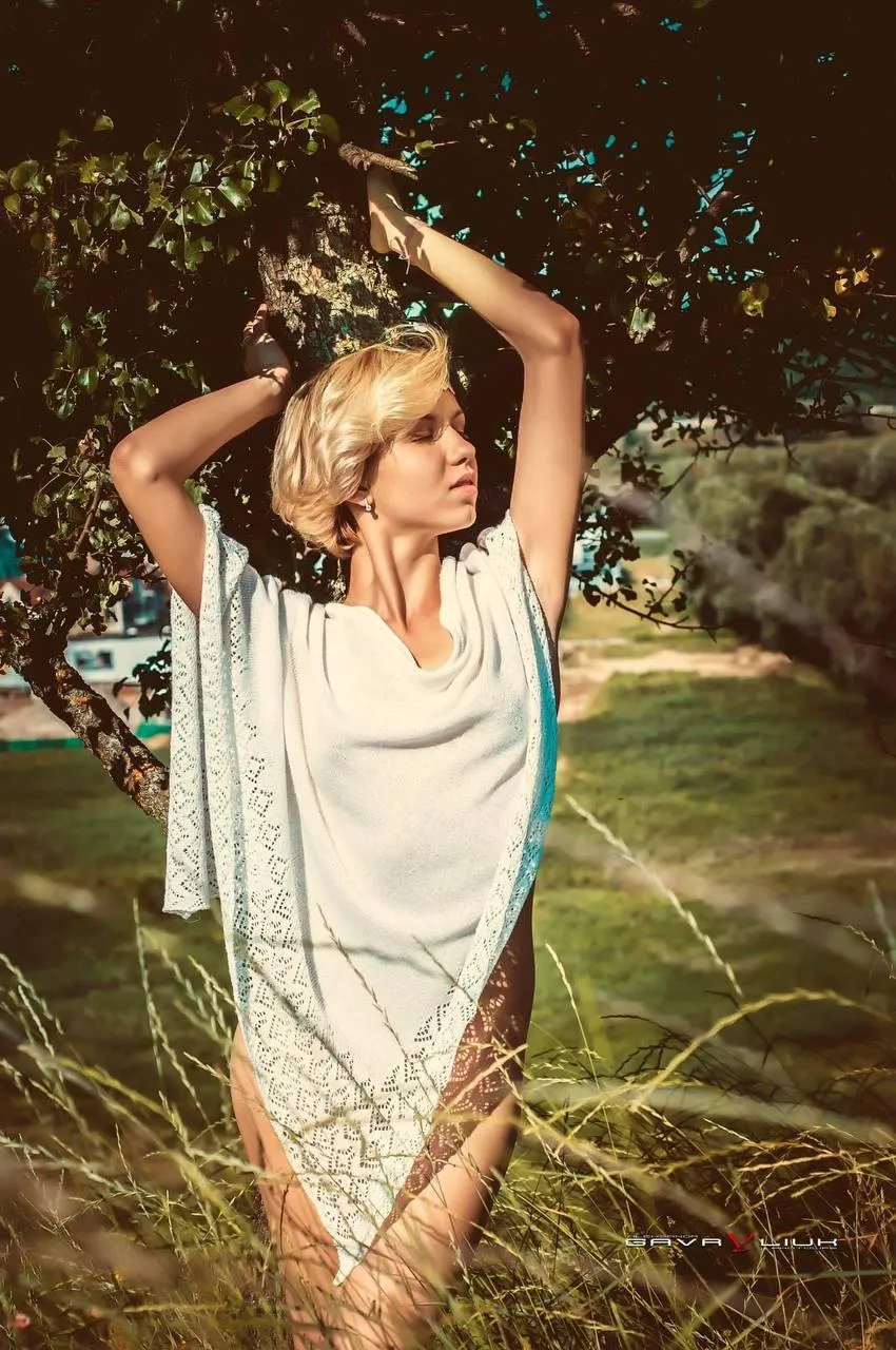 Nature Inspired Shoot with Golden Light And Sheer Dress