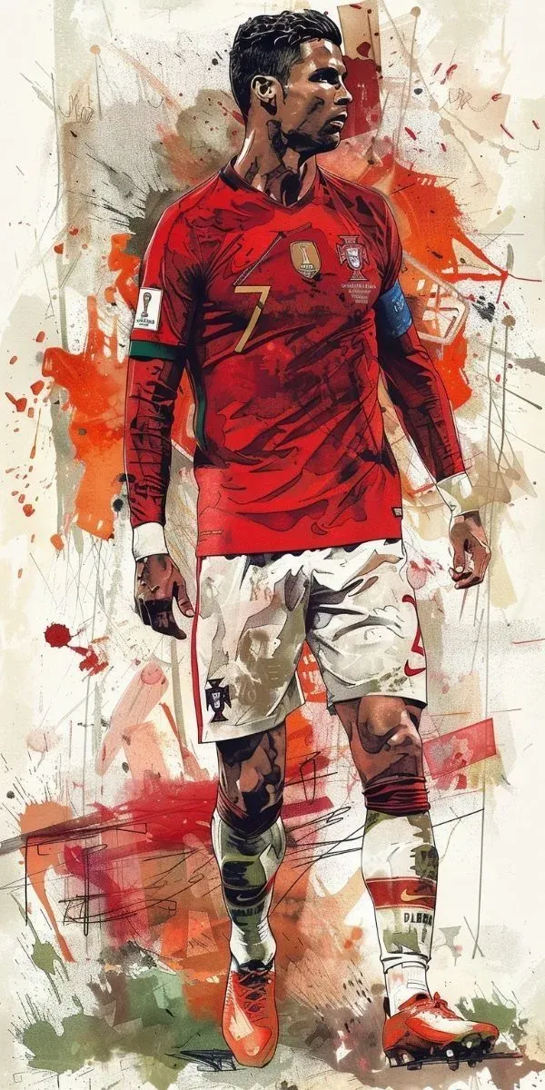 Artistic Cristiano Ronaldo Wallpapers with Graffiti Style