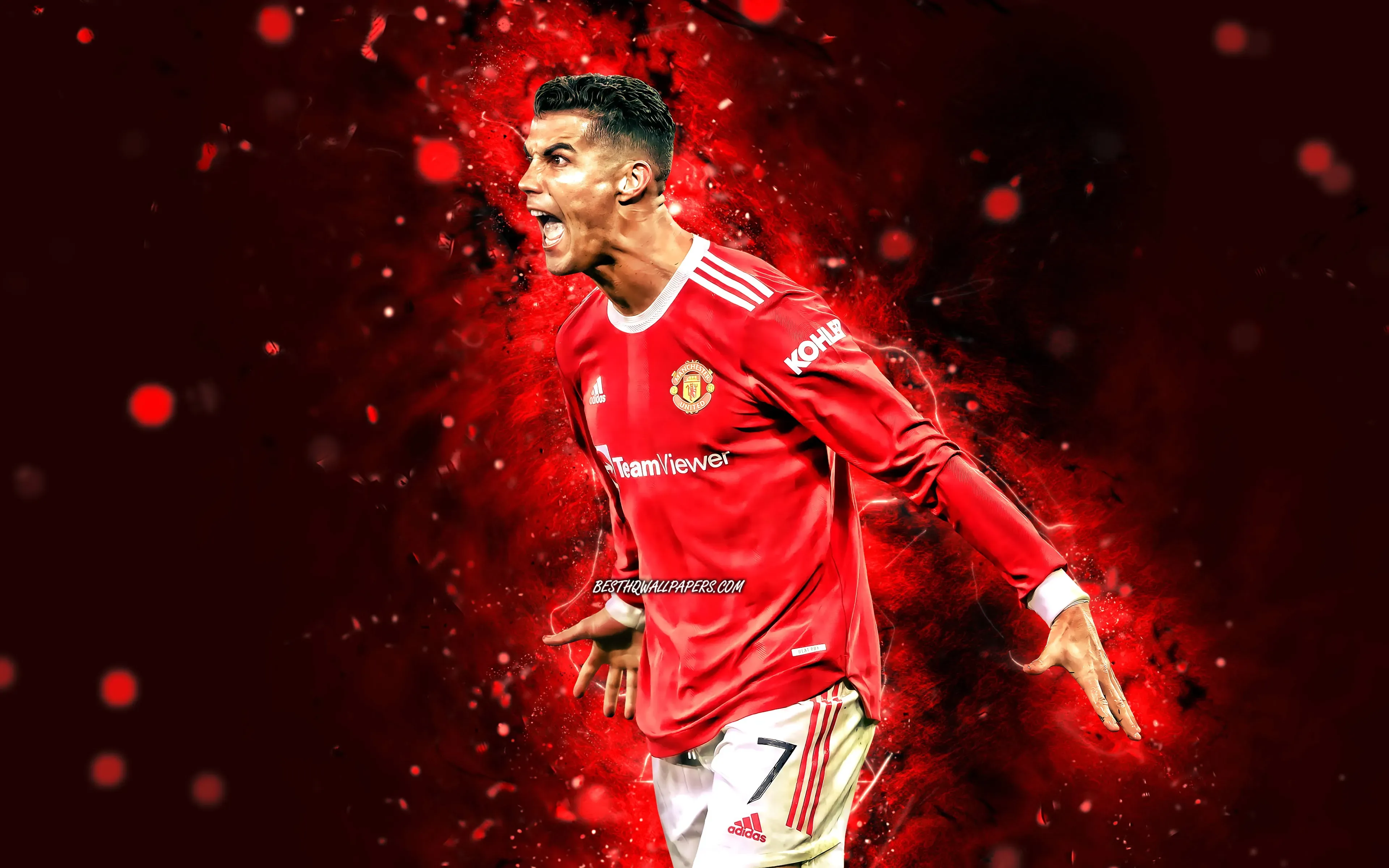 Cristiano Ronaldo Wallpapers with Neon Effects
