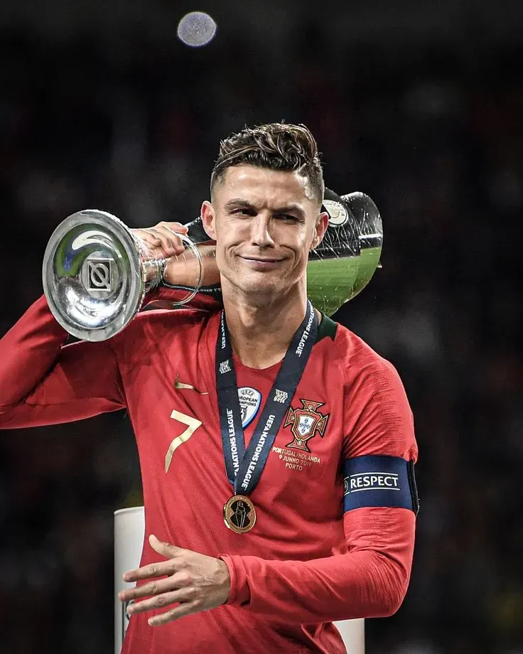 Cristiano Ronaldo Wallpapers with Trophy Celebrations