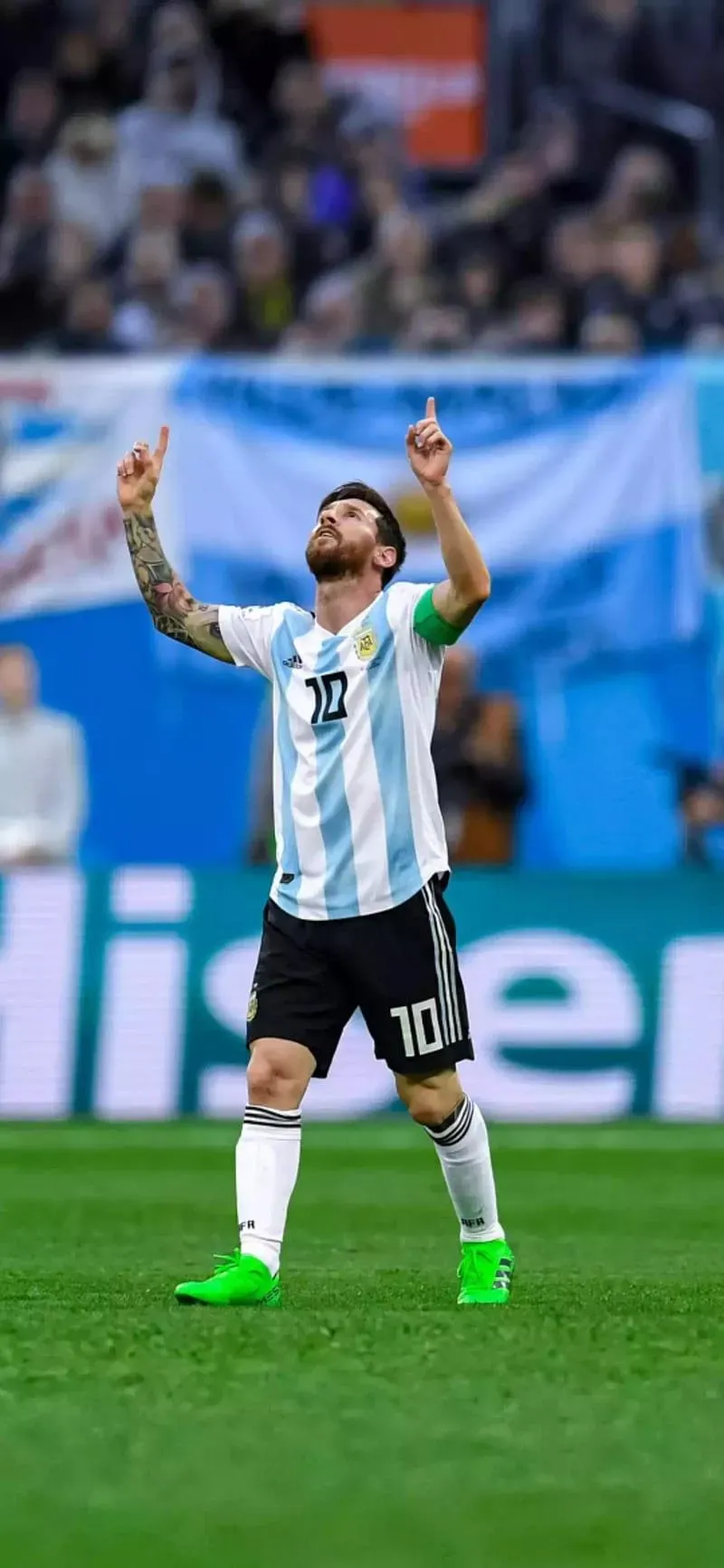 Lionel Messi Argentina Wallpaper Iconic Goal Celebration